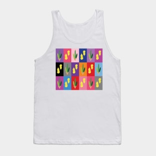 Lulav and Etrog Pop Art Grid Tank Top